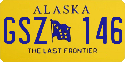 AK license plate GSZ146