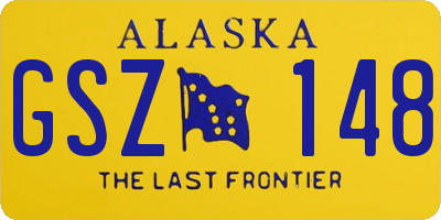 AK license plate GSZ148