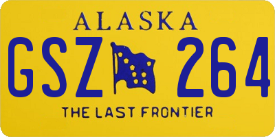 AK license plate GSZ264