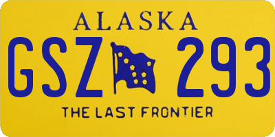 AK license plate GSZ293