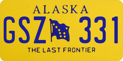 AK license plate GSZ331