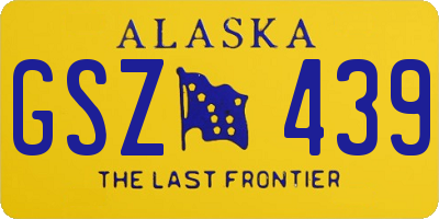 AK license plate GSZ439