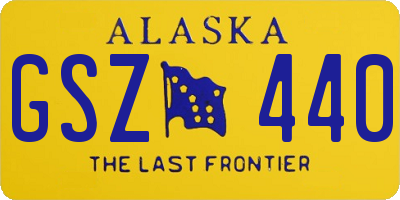 AK license plate GSZ440