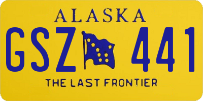 AK license plate GSZ441