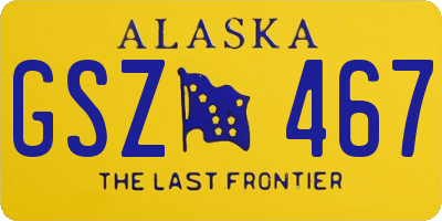 AK license plate GSZ467