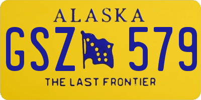 AK license plate GSZ579