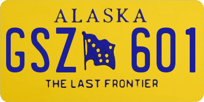 AK license plate GSZ601