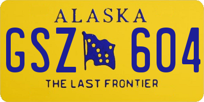 AK license plate GSZ604