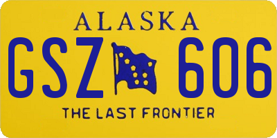 AK license plate GSZ606