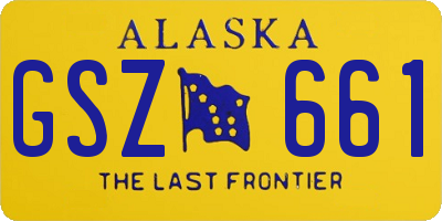 AK license plate GSZ661
