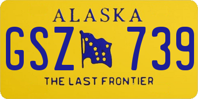 AK license plate GSZ739