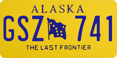 AK license plate GSZ741