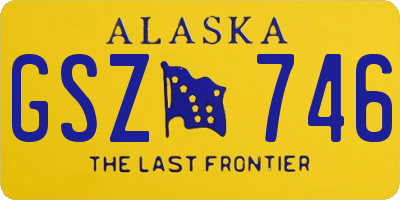 AK license plate GSZ746