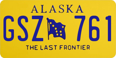AK license plate GSZ761