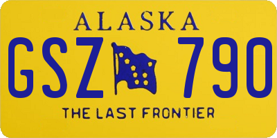 AK license plate GSZ790