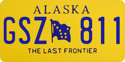 AK license plate GSZ811