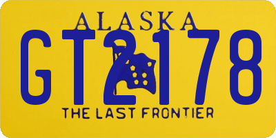 AK license plate GT2178