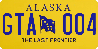 AK license plate GTA004