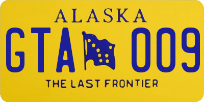 AK license plate GTA009