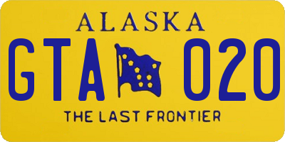 AK license plate GTA020