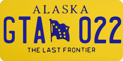 AK license plate GTA022
