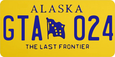 AK license plate GTA024