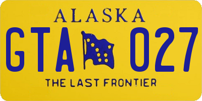 AK license plate GTA027