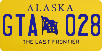 AK license plate GTA028