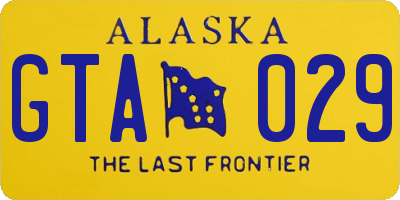 AK license plate GTA029