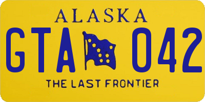 AK license plate GTA042