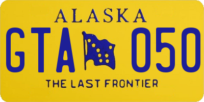 AK license plate GTA050