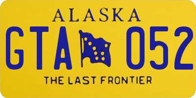 AK license plate GTA052