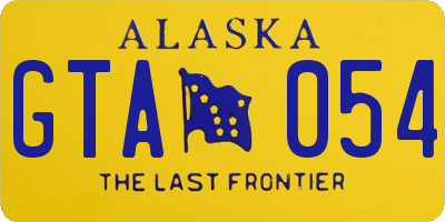 AK license plate GTA054