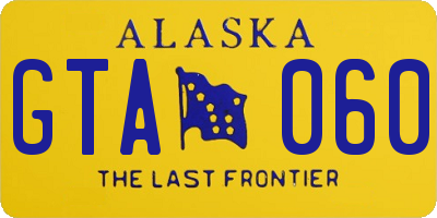 AK license plate GTA060