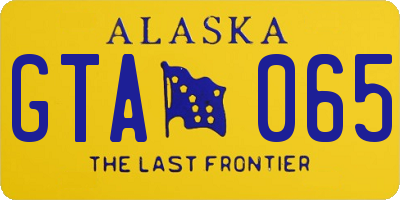 AK license plate GTA065