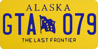 AK license plate GTA079