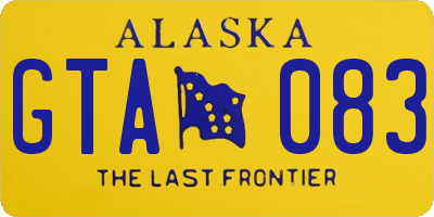 AK license plate GTA083