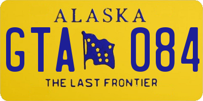 AK license plate GTA084