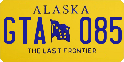 AK license plate GTA085