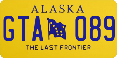 AK license plate GTA089