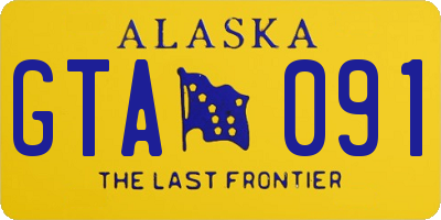 AK license plate GTA091