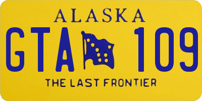 AK license plate GTA109