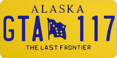 AK license plate GTA117