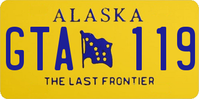 AK license plate GTA119