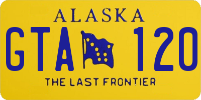 AK license plate GTA120