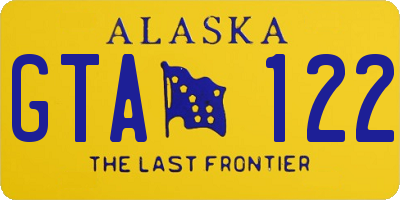 AK license plate GTA122