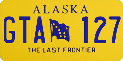 AK license plate GTA127