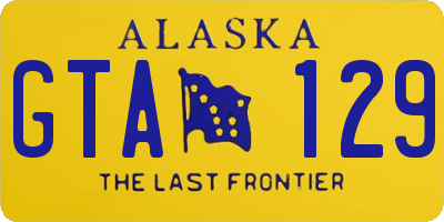 AK license plate GTA129