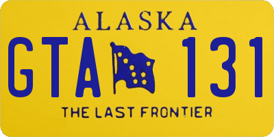 AK license plate GTA131