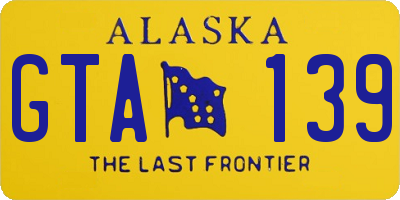 AK license plate GTA139